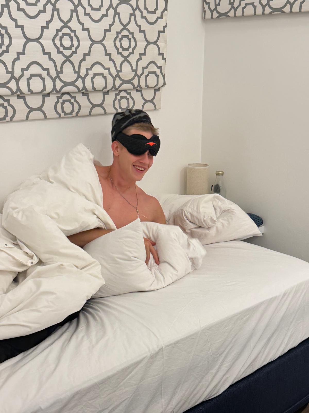Leo, candid, post-sleep, photographed without his knowledge